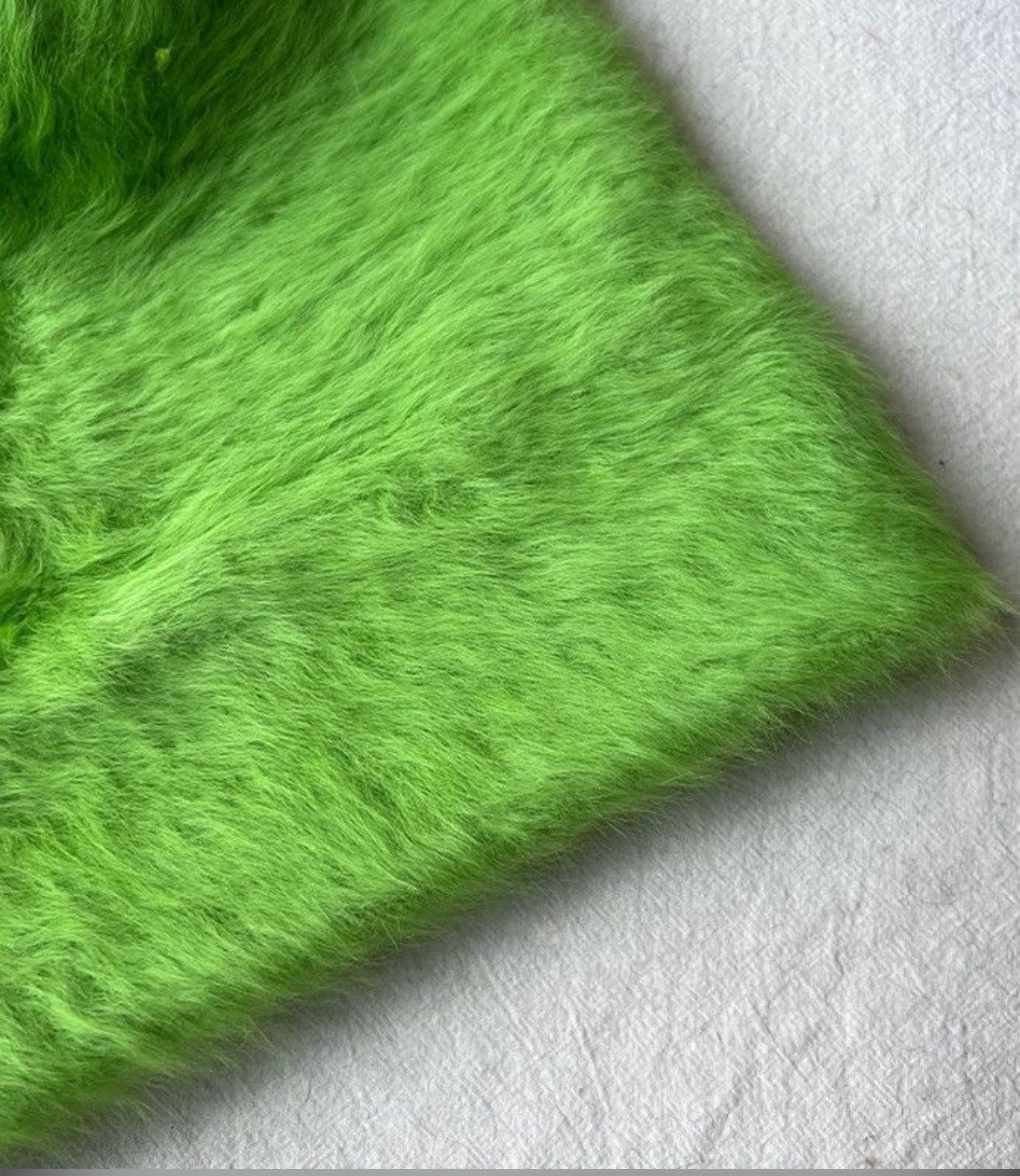 Japanese Brand × Other Rabbit Green Fur Beanie Hat Size ONE SIZE - 2 Thumbnail