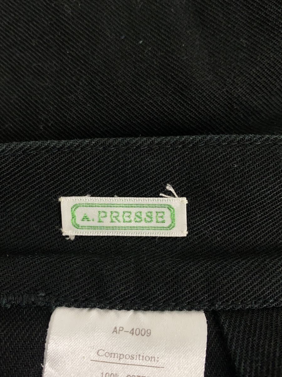 A.PRESSE Black Cotton Usaf Hemmed Bottoms Size US 32 / EU 48 - 4 Thumbnail