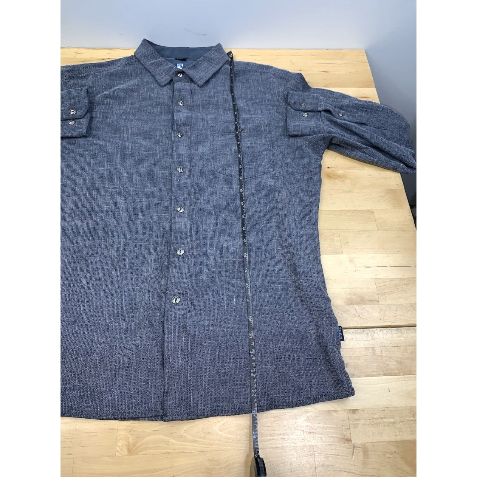 Vintage Kuhl Shirt Mens M Gray Uproar Five Panel Long Sleeve Waffle Casual Outdoor #9608 Size US M / EU 48-50 / 2 - 6 Thumbnail