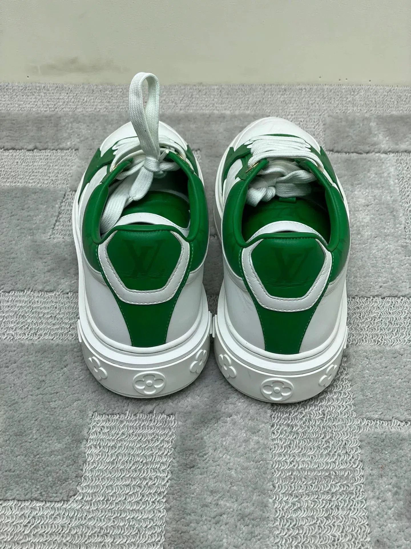 Louis Vuitton LV White Green Colorblock Casual Shoes. Size US 6.5 / IT 36.5 - 3 Thumbnail