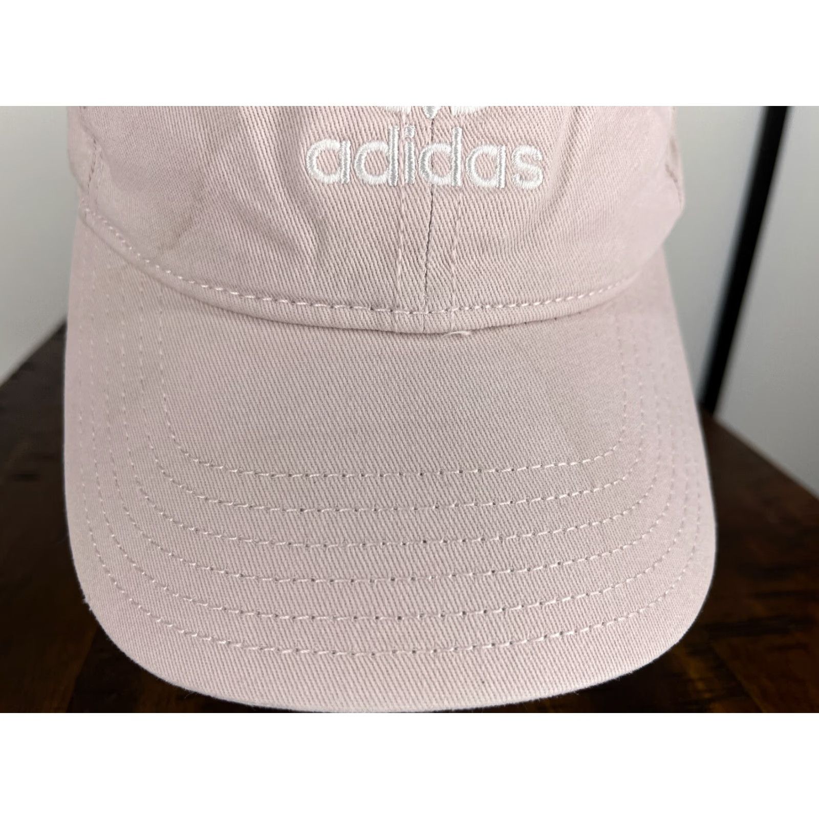 Adidas ADIDAS Hat Cap Strap Back Womens One Size Pink Twill 100% Cotton Trefoil Golf Hat Adjustable Embroidered Logo Mens Womens Boys Girls? Size ONE SIZE - 3 Thumbnail