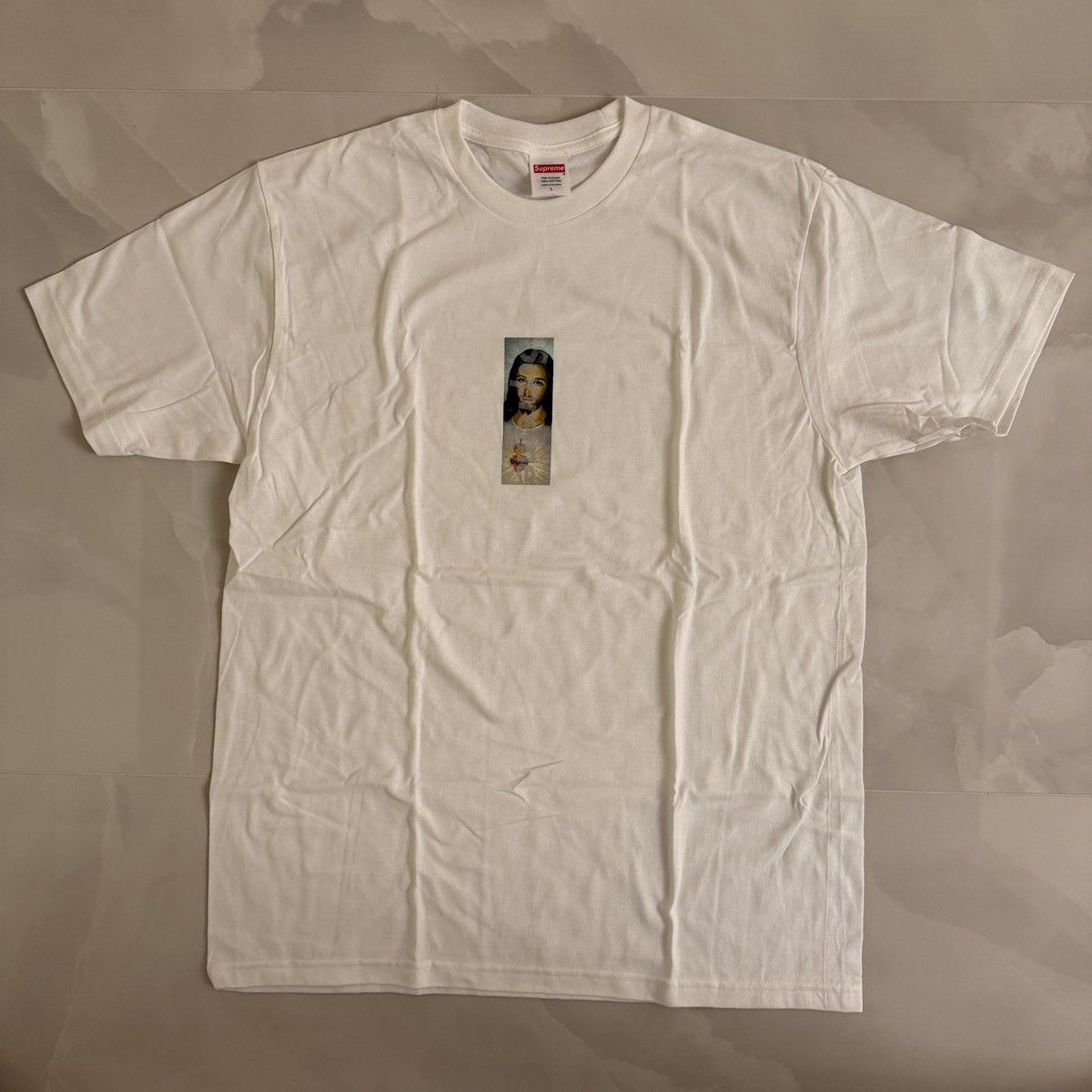 Supreme Supreme Prayer Card Box Logo Tee | Grailed