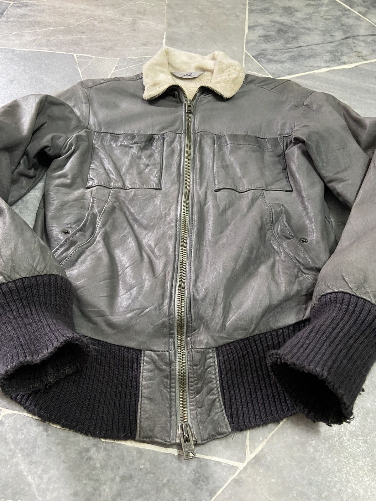 Giorgio Brato Giorgio Brato Leather Bomber Jacket Size 46 Size US S / EU 44-46 / 1 - 4 Thumbnail