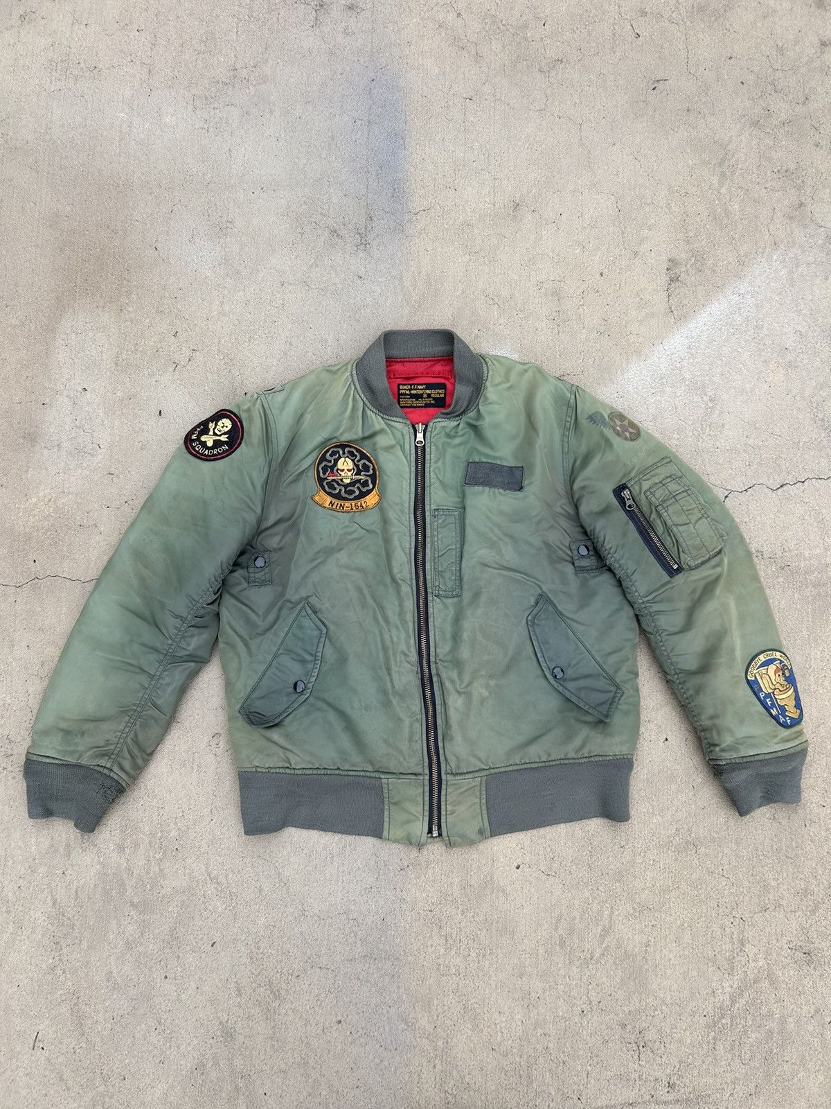 ジャケット・アウター 90s PPFM military jacket Mods Y2Karchive PPFM military jacket 00S Y2K ARCHIVE MA-1 flight M polyester