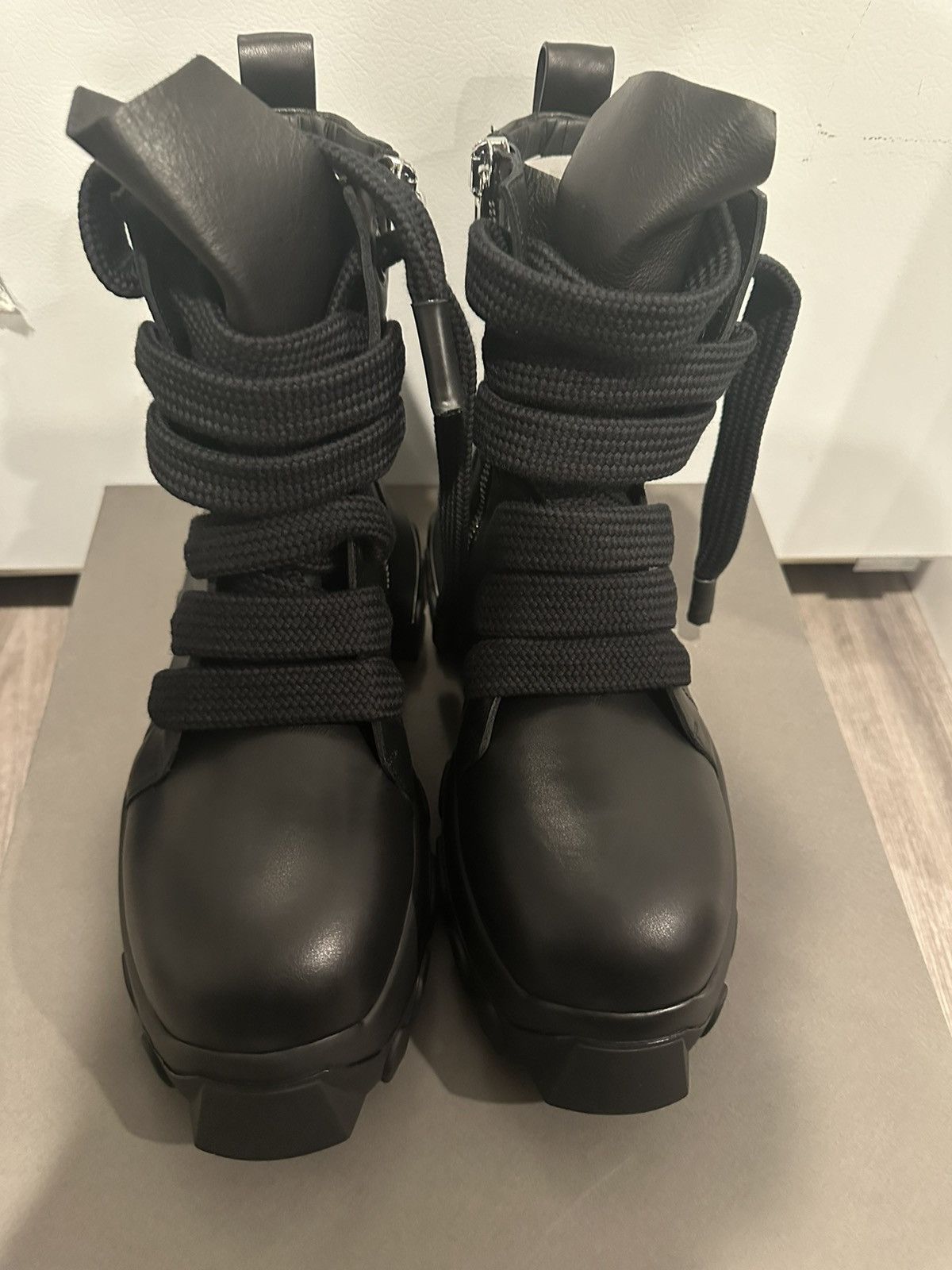Rick Owens Rick owens jumbo lace bozo tractor boots black size 42 