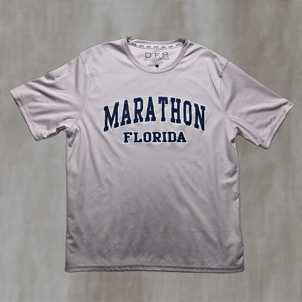 Vintage Marathon Florida FL Shirt Mens XL Gray Cotton Graphic Tee Short Sleeve Adult Size US XL / EU 56 / 4 - 1 Thumbnail