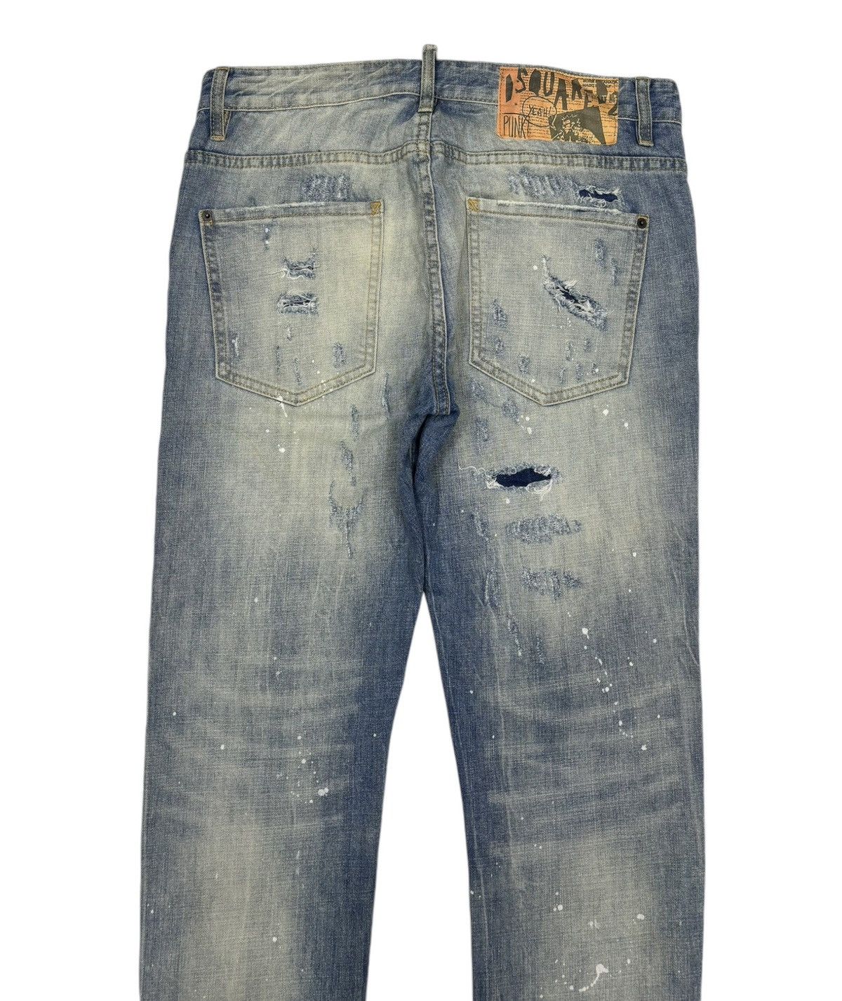 Dsquared2 DSQUARED2 🇮🇹 PUNK DISTRESSED DENIM ROCKSTAR JEANS Size US 34 / EU 50 - 5 Thumbnail
