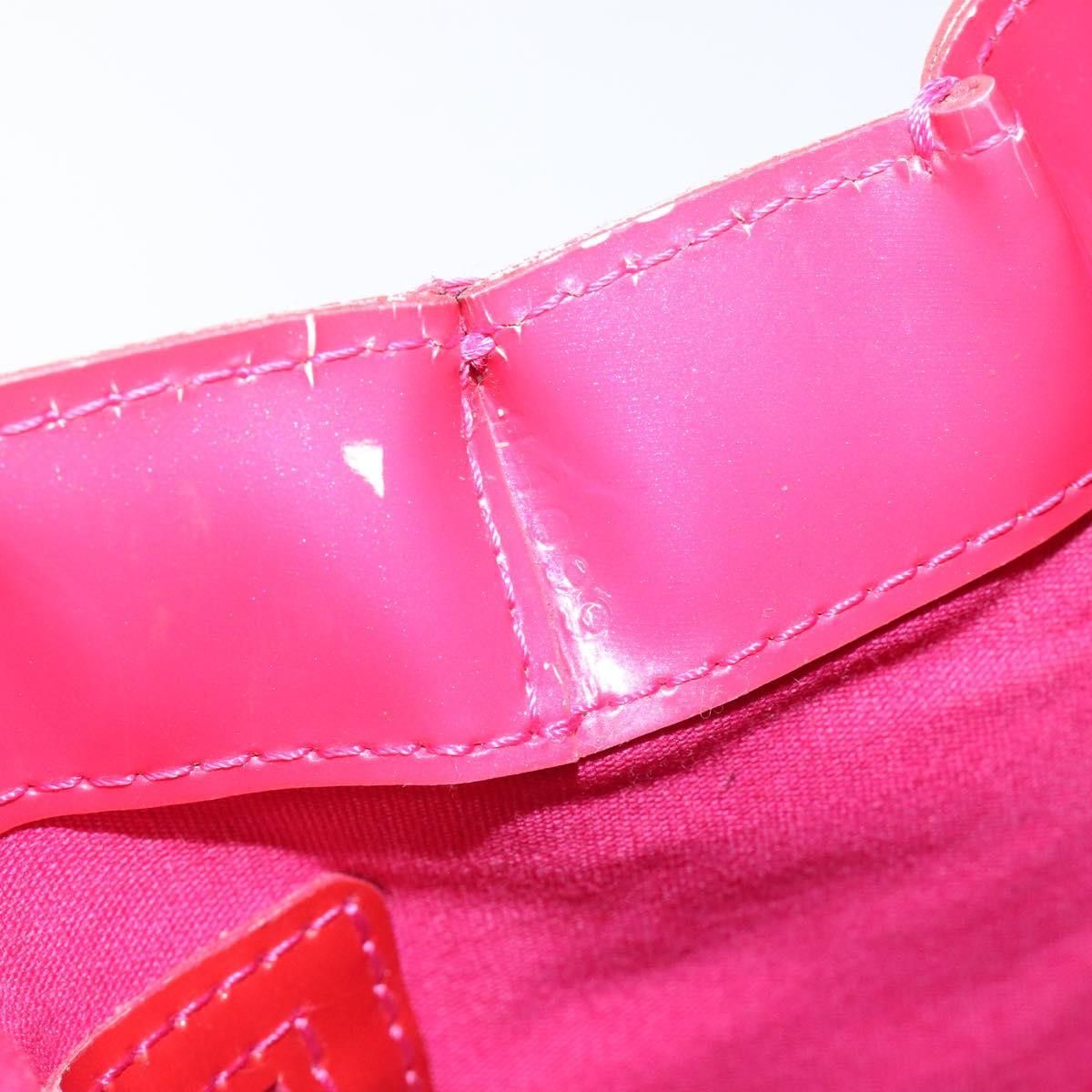 Louis Vuitton LOUIS VUITTON Monogram Vernis Wilshire PM Hand Bag Rose Pop Size ONE SIZE - 12 Thumbnail