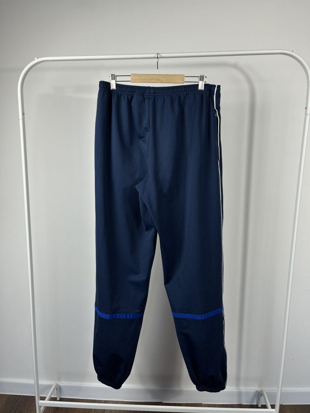 Nike Nike Track Pants Navy Blue White Side Stripe XL Size US 36 / EU 52 - 12 Thumbnail