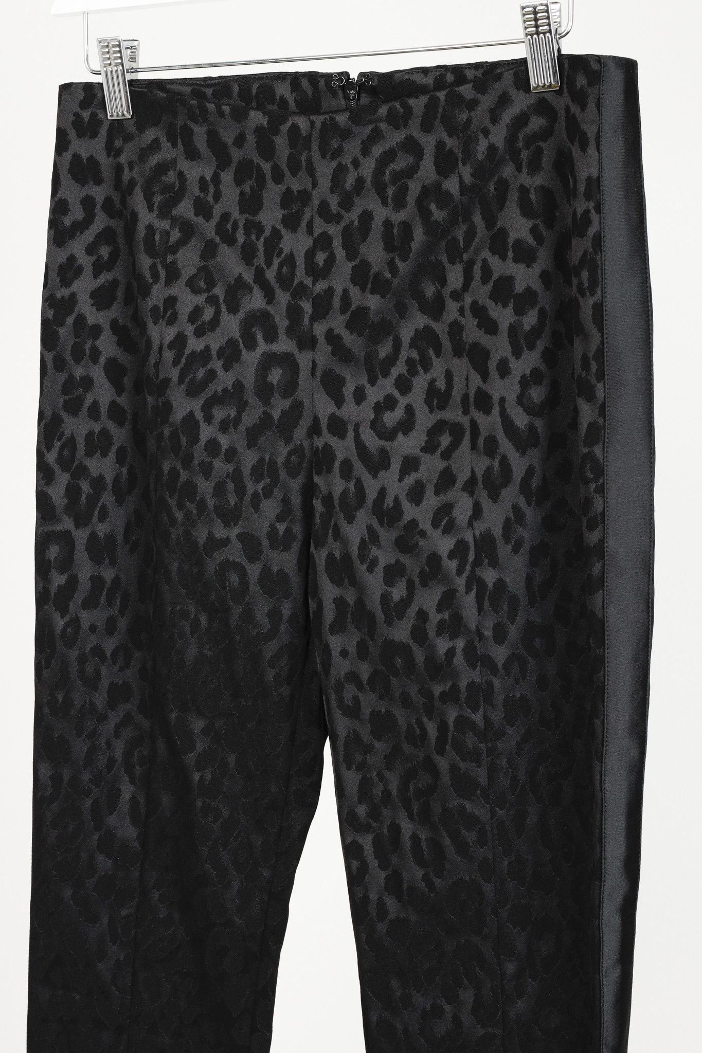 Veronica Beard Veronica Beard Honolulu Black Animal Print Cropped Pants Size 28" / US 6 / IT 42 - 3 Thumbnail