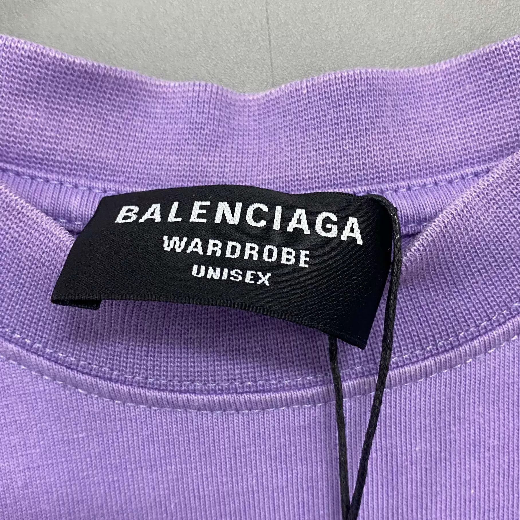 Balenciaga Balenciaga Purple Coke Embroidered Short Sleeve XS Size US XS / EU 42 / 0 - 5 Thumbnail