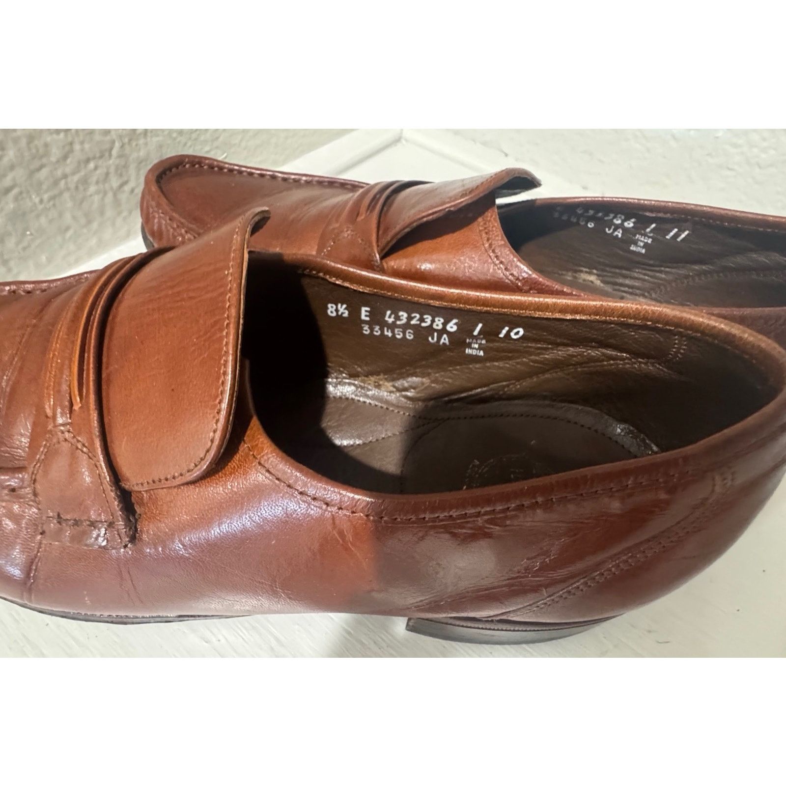 Florsheim Vintage Florsheim Dress Loafers Men’s brown Leather Slip Ons Size US 8.5 / EU 41-42 - 4 Thumbnail