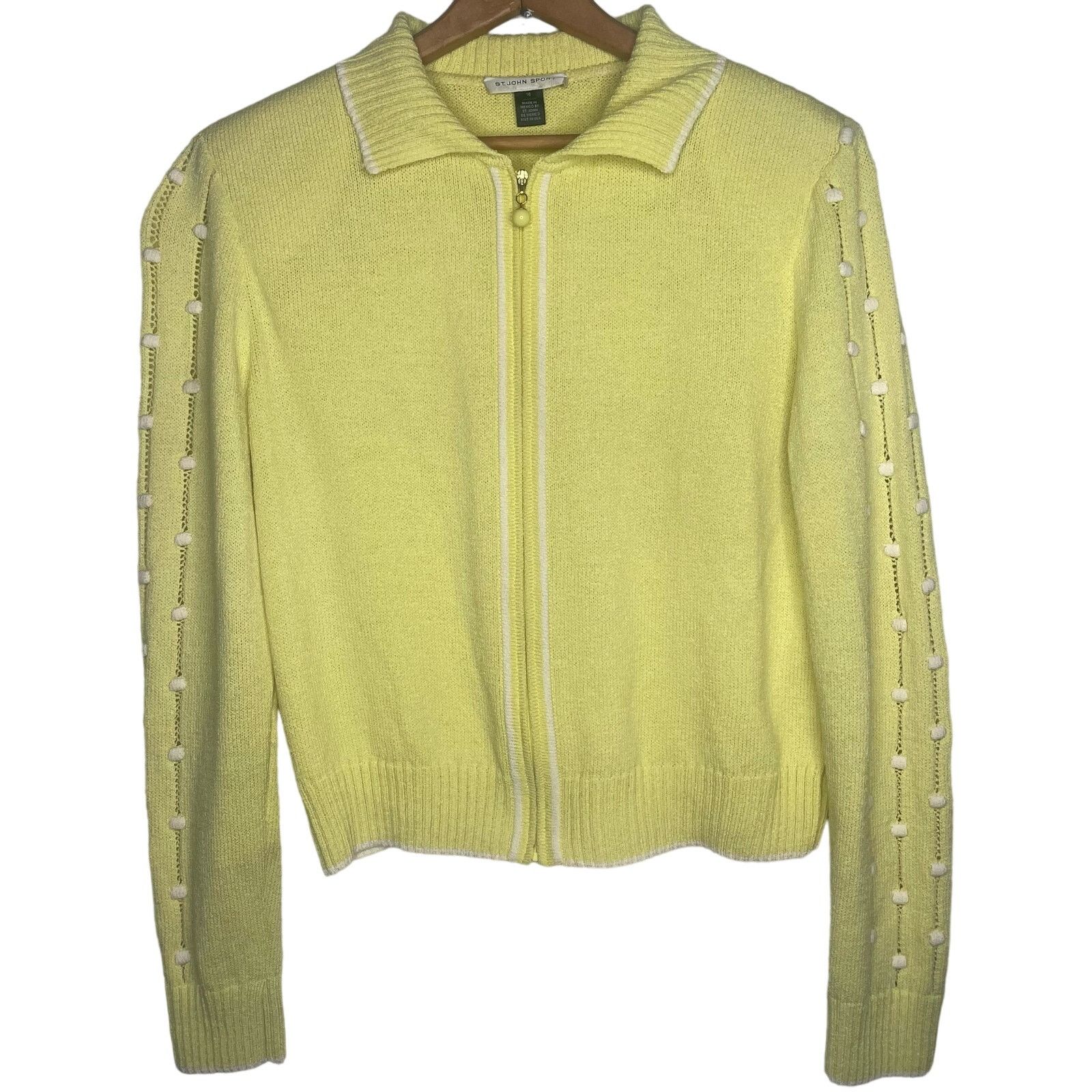 St. John St. John Sport Sweater Jacket Size L / US 10 / IT 46 - 1 Thumbnail