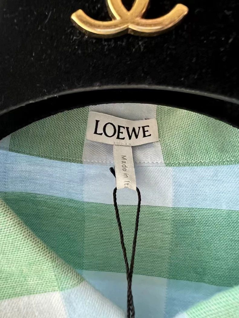 Loewe LOEWE Blue and green plaid shirt Size XS / US 0-2 / IT 36-38 - 2 Thumbnail