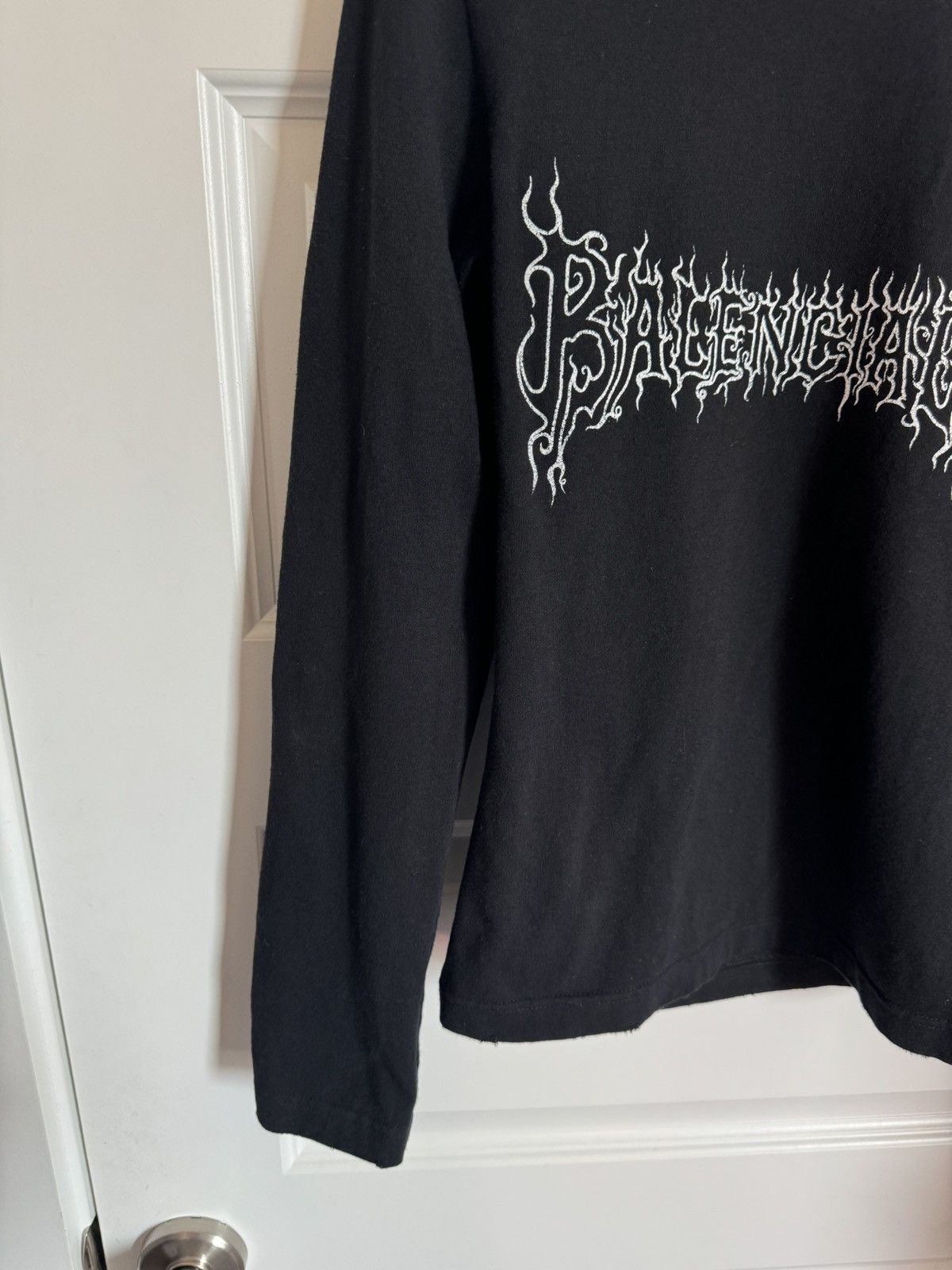 Balenciaga Balenciaga Spring 24 Darkwave Heavy Metal Fitted Longsleeve Size US L / EU 52-54 / 3 - 4 Thumbnail
