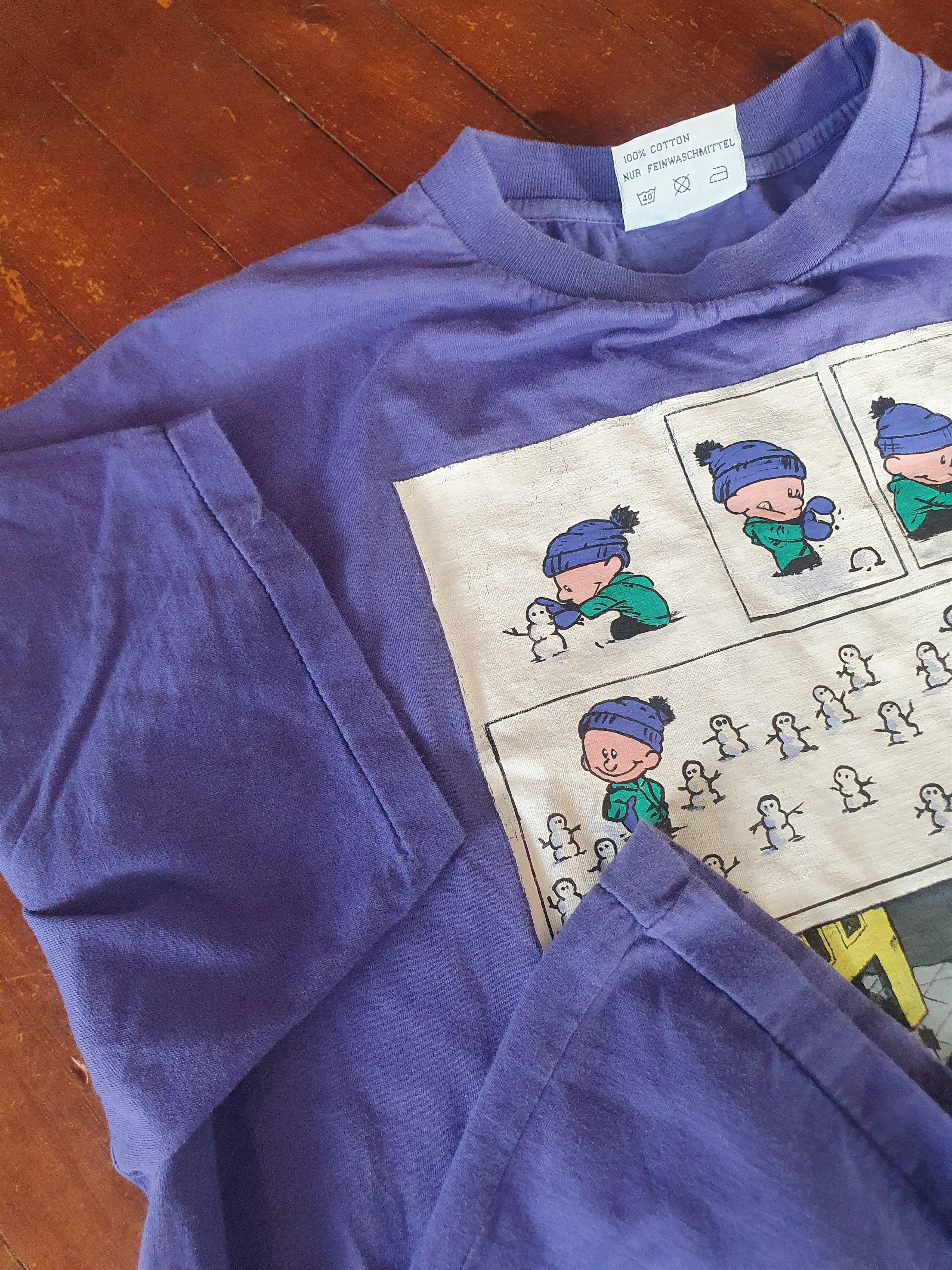 Anime × Vintage Calvin and Hobbes Snowman Comic Vintage t-shirt sz L/XL Size US L / EU 52-54 / 3 - 2 Thumbnail