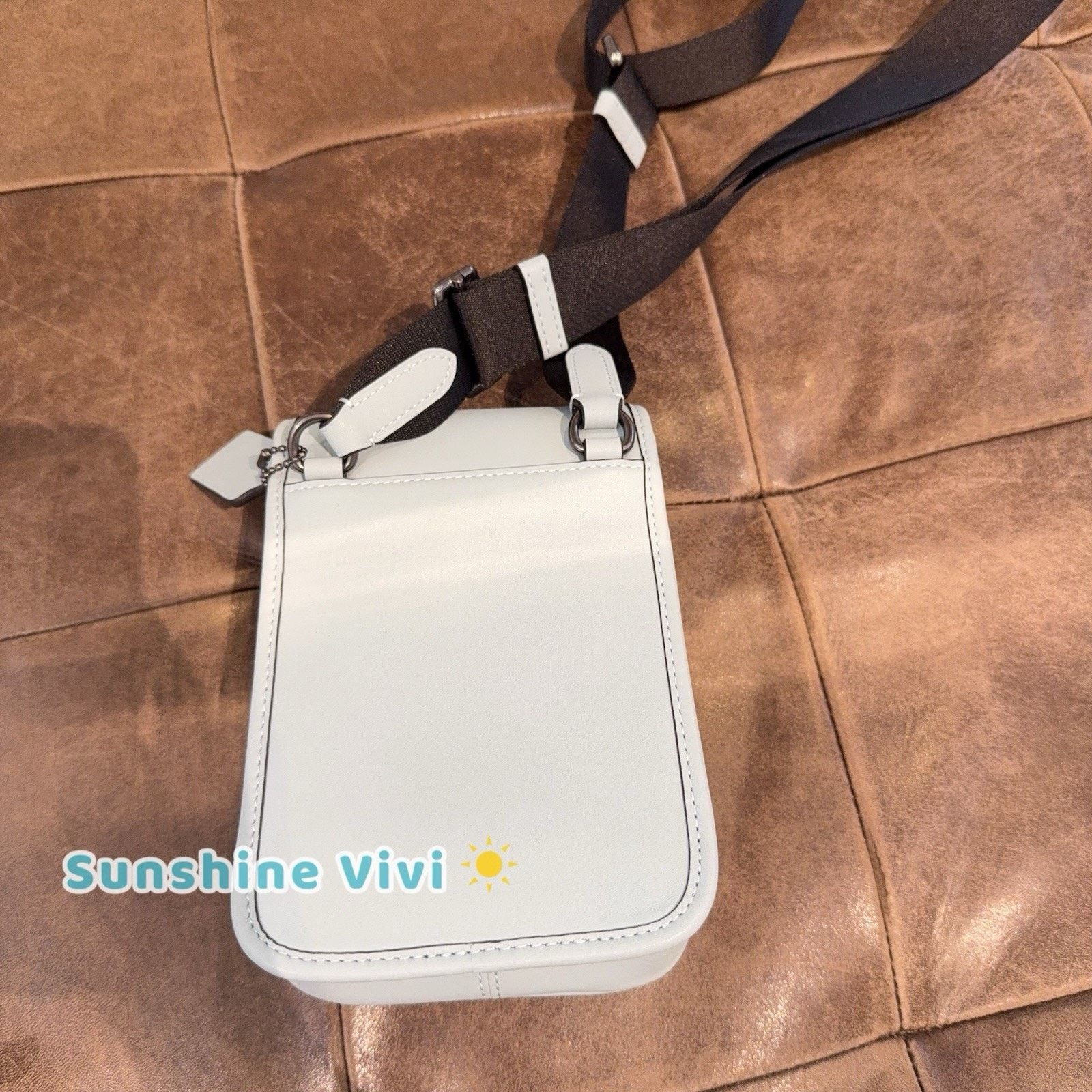 Coach NWT COACH men's Racer Phone Crossbody CAJ42 Light Blue Size ONE SIZE - 2 Thumbnail