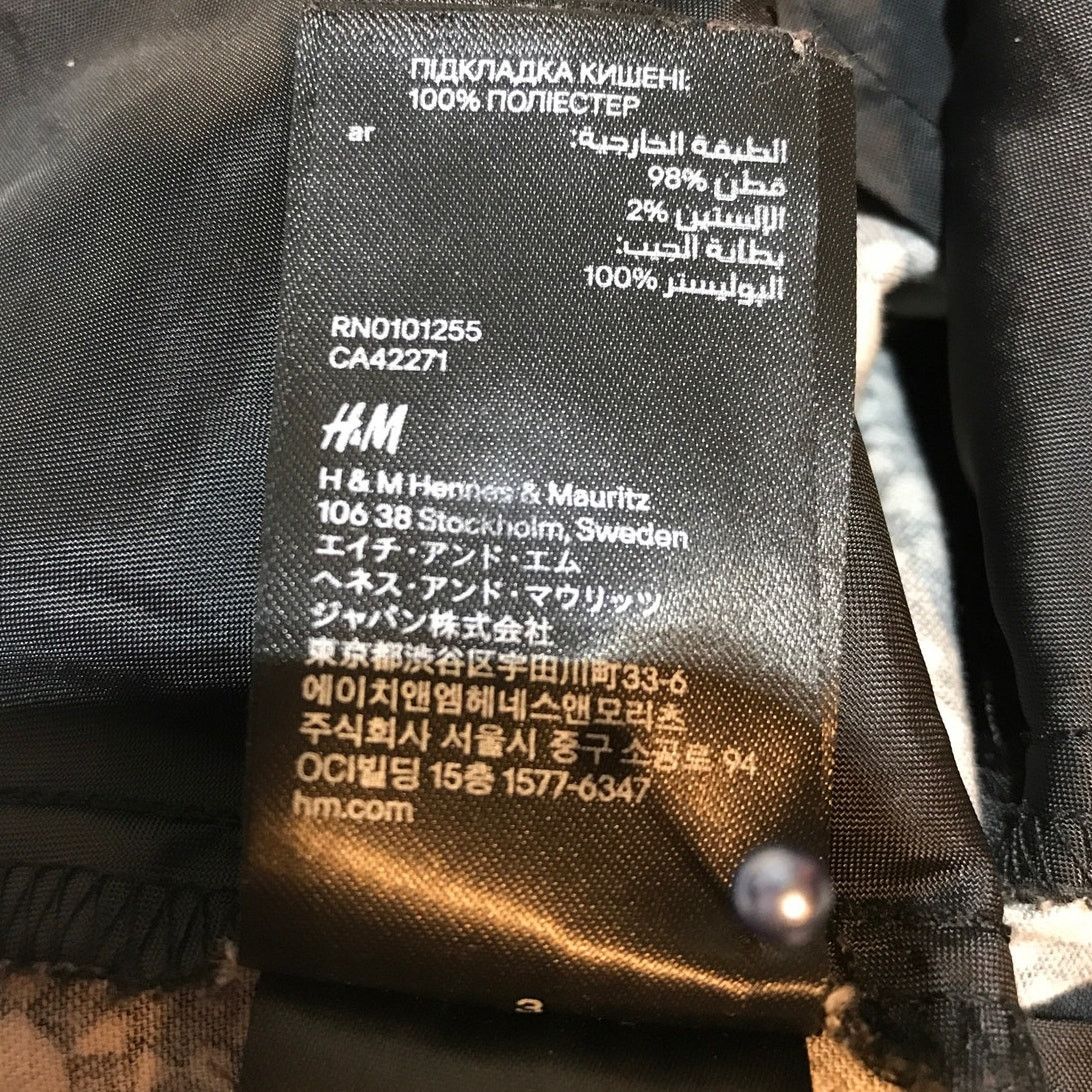 H&M H&M Retro Geo Print Mid Rise Stretch Slim Tapered Pants 6 Size 28" / US 6 / IT 42 - 5 Thumbnail
