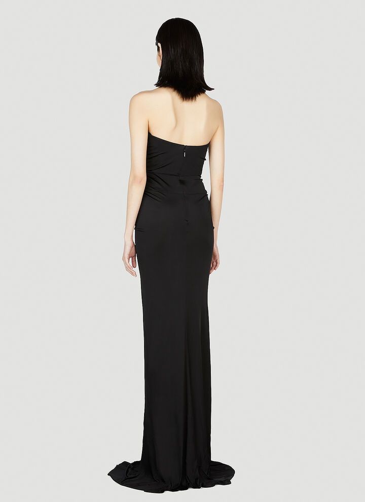 Saint Laurent Paris o1tp1o1224 Cut Out Bustier Fress In Jersey in Black Size M / US 6-8 / IT 42-44 - 4 Thumbnail