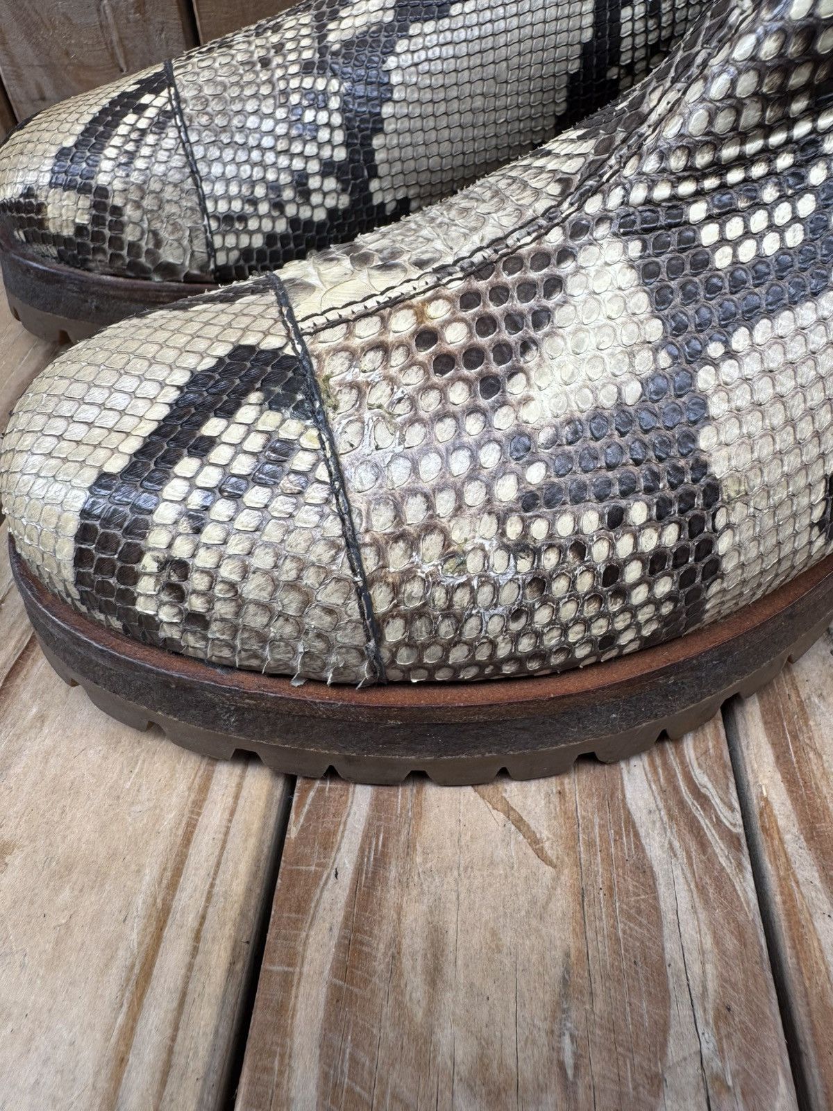 Prada Prada Milano exotic Snake skin Pull on leather boots EUR 38 Size US 8 / IT 38 - 23 Thumbnail