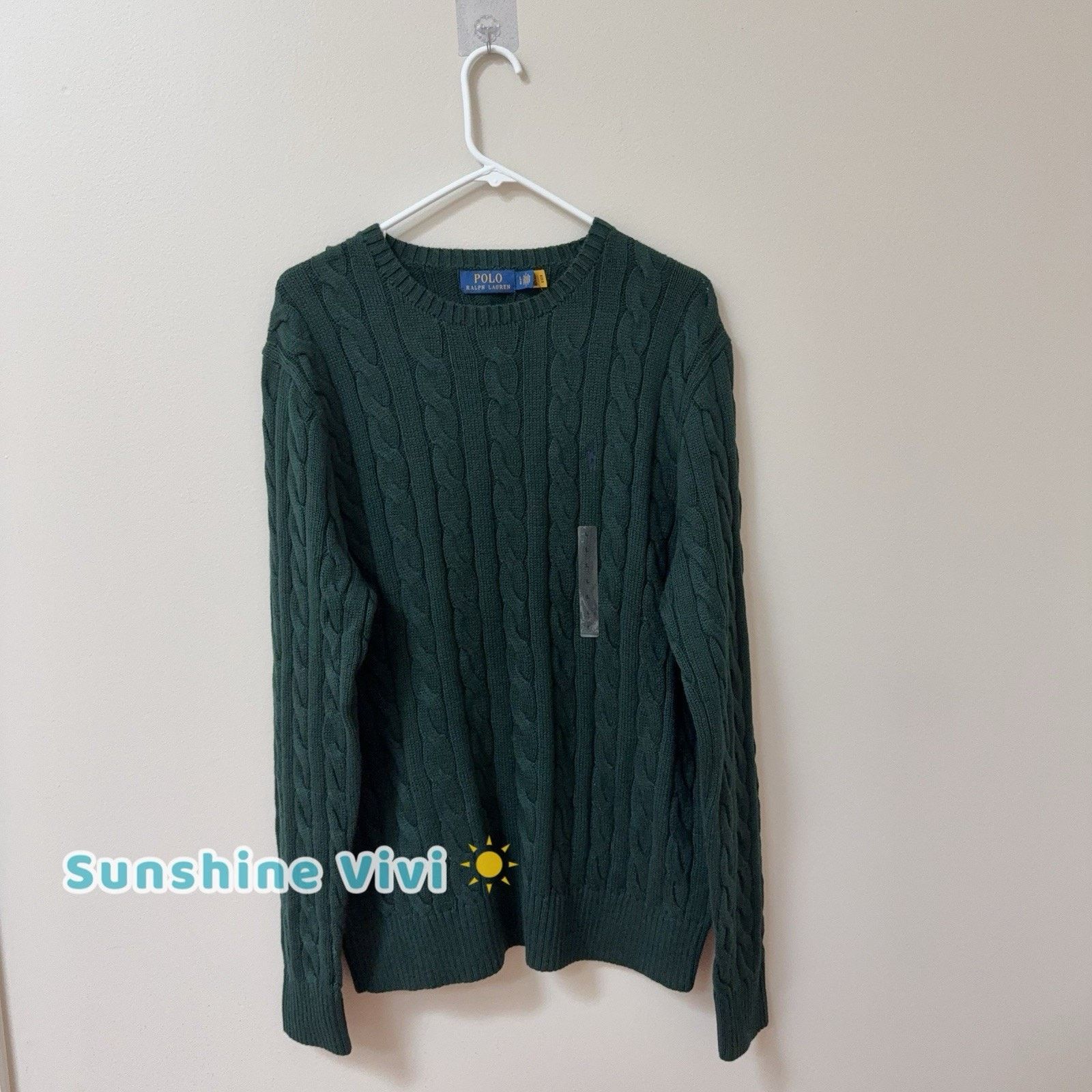 Ralph Lauren NWT Polo Ralph Lauren Men Cable-Knit Cotton Long Sweater L Size US L / EU 52-54 / 3 - 3 Thumbnail
