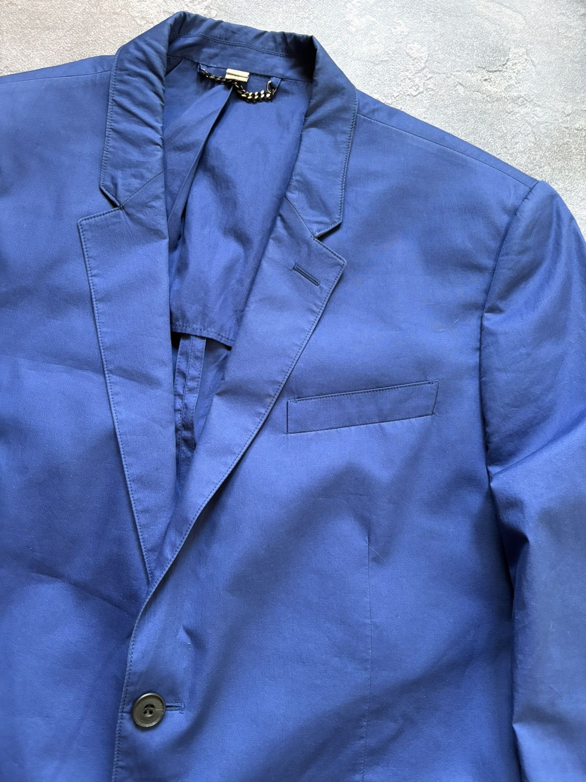 Burberry Burberry London Luxury Mens Blue Blazer Jacket Size 54 Rare Size 54R - 5 Thumbnail