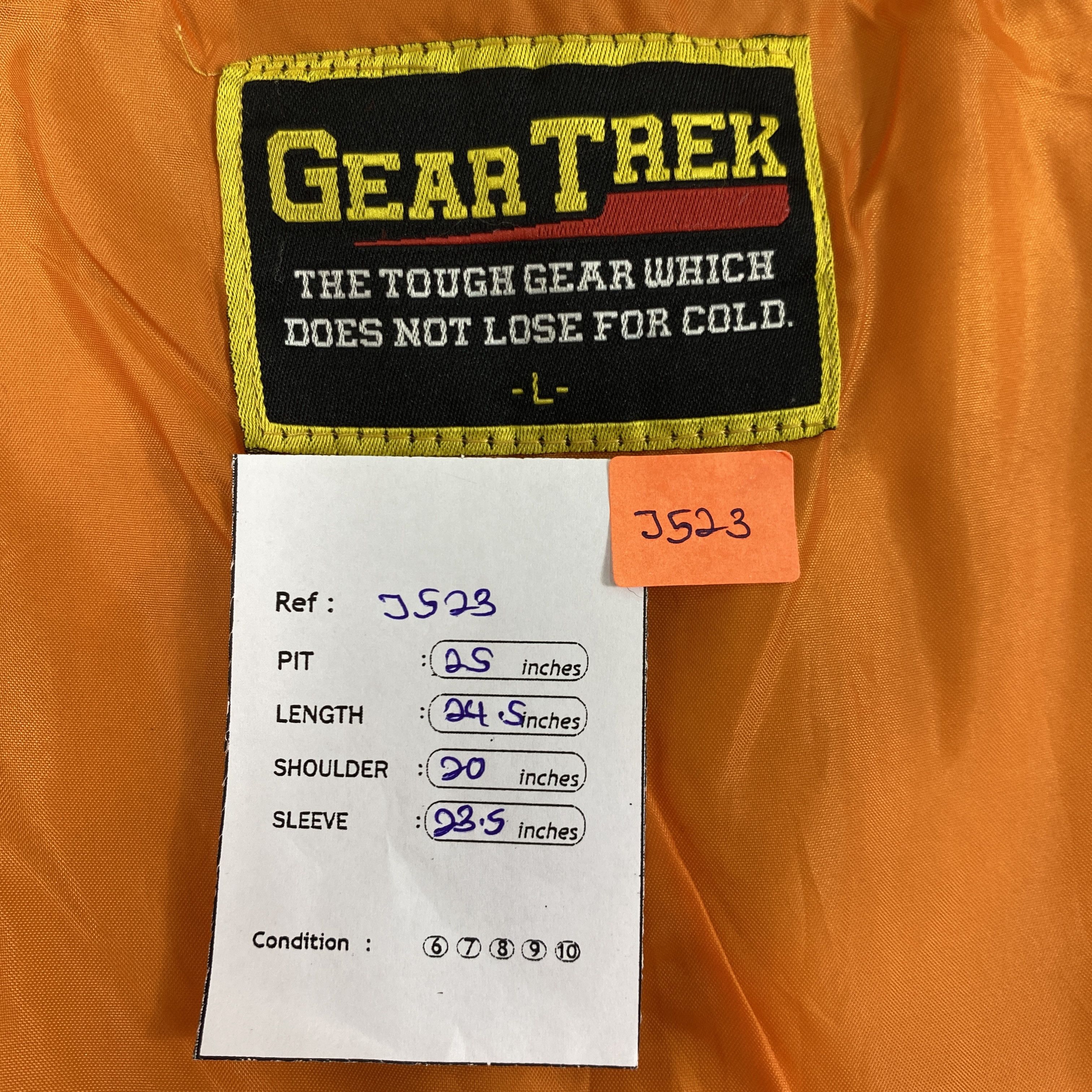 Japanese Brand Vintage Gear Trek Bomber Jacket- J523 Size US L / EU 52-54 / 3 - 7 Thumbnail