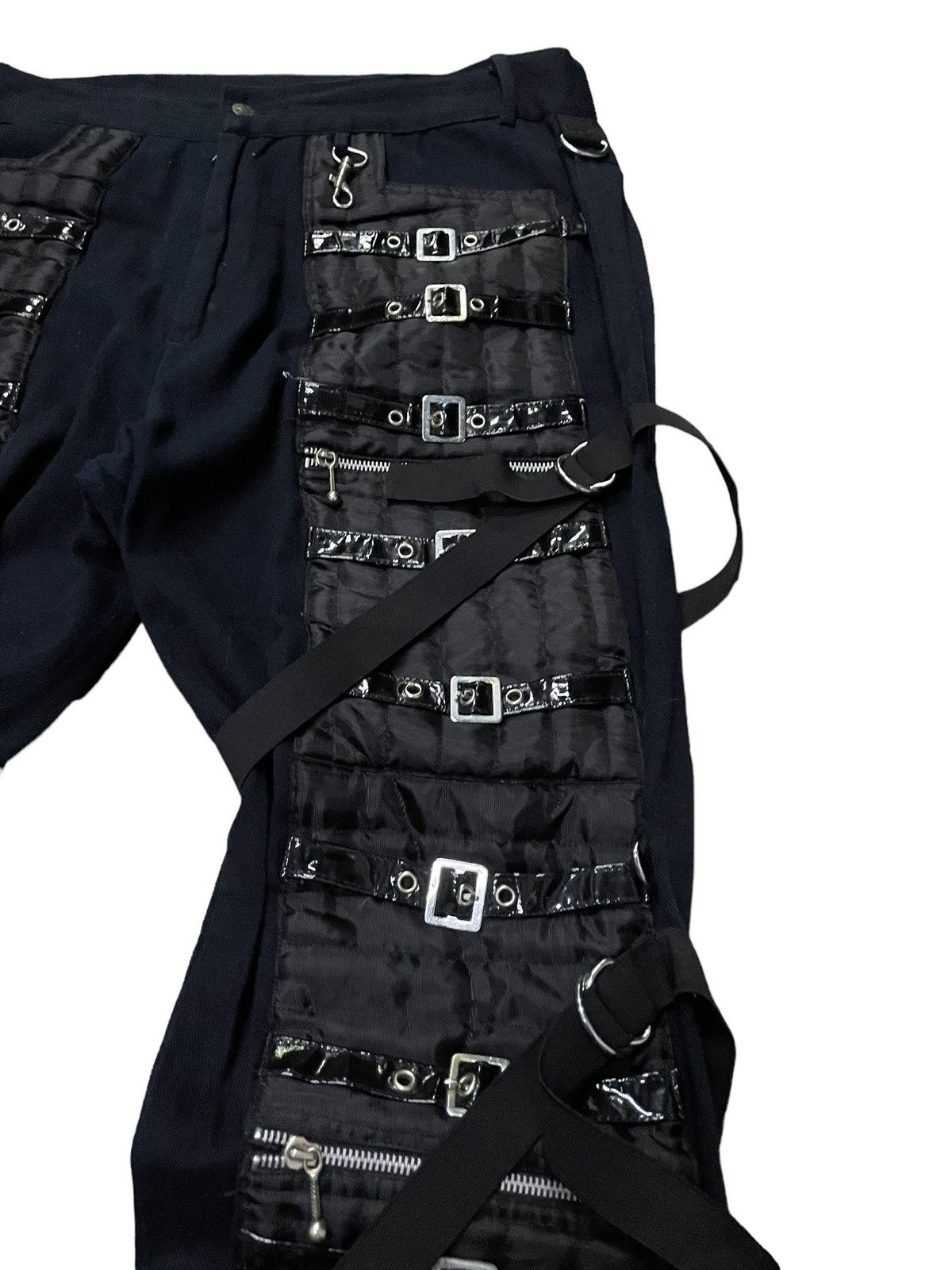 Japanese Brand × Junya Watanabe JunyaWatanabe Balenciaga Style Raver Bondage Baggy Flared Size US 34 / EU 50 - 7 Thumbnail