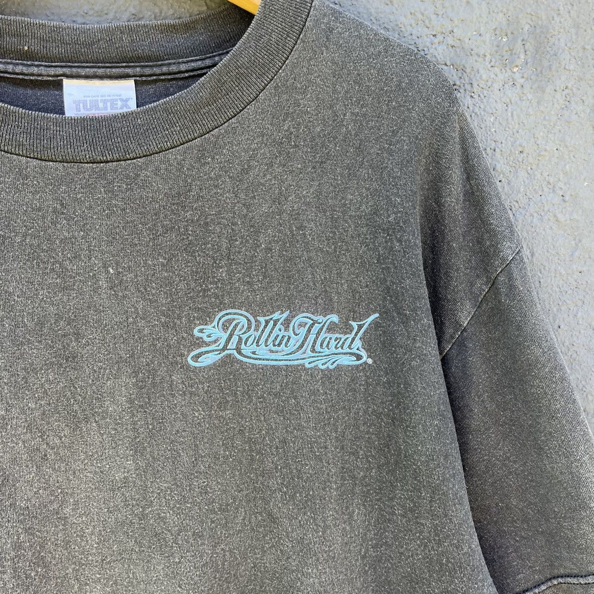 Vintage Thrashed Faded 90s Rollin Hard Erd Grunge Tee Size US L / EU 52-54 / 3 - 5 Thumbnail