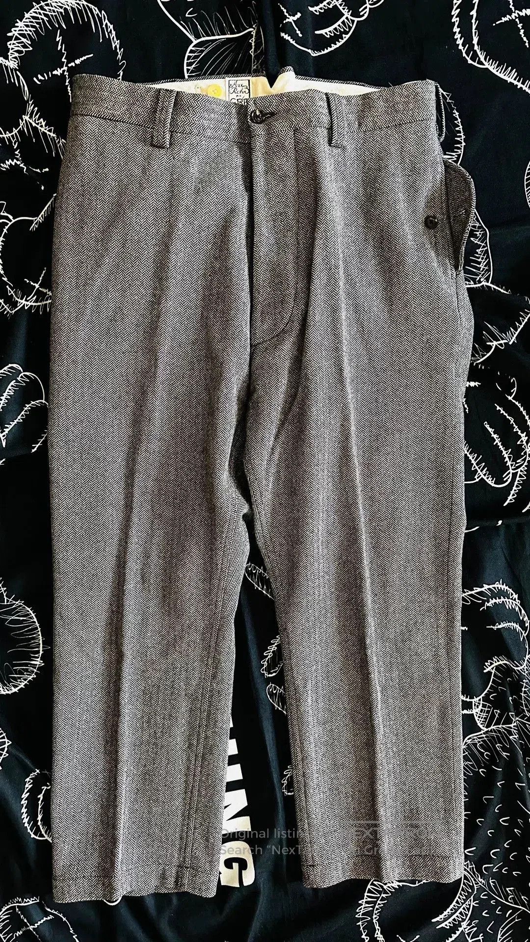 Japanese Brand Italian Wool Work Pants with Horn Buttons. Size US 40 / EU 56 - 1 Thumbnail