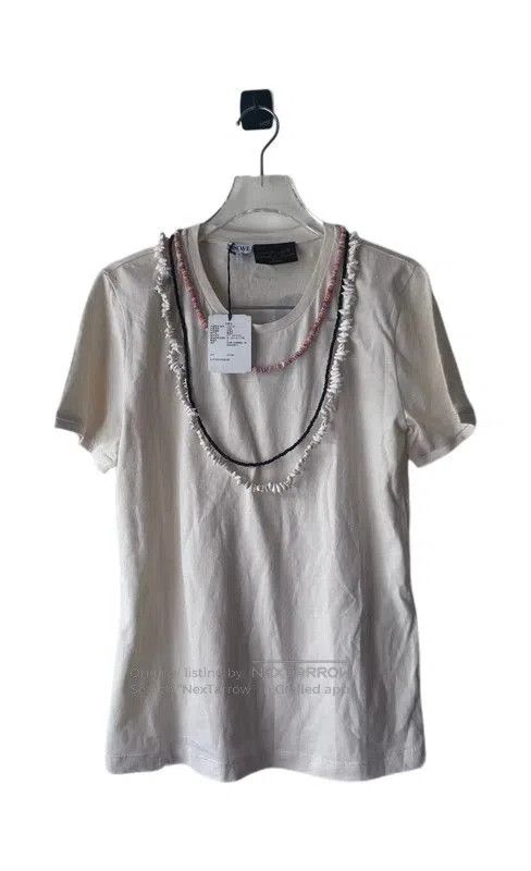 Loewe Loewe Summer White Cotton Logo Print Tee . Size S / US 4 / IT 40 - 1 Thumbnail