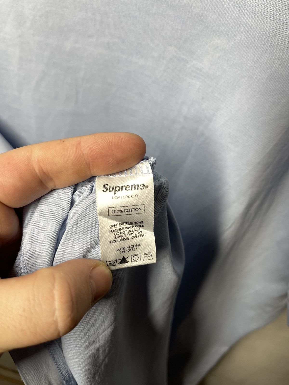 Supreme Supreme t-shirt embroidered logo faded Size US XL / EU 56 / 4 - 7 Thumbnail
