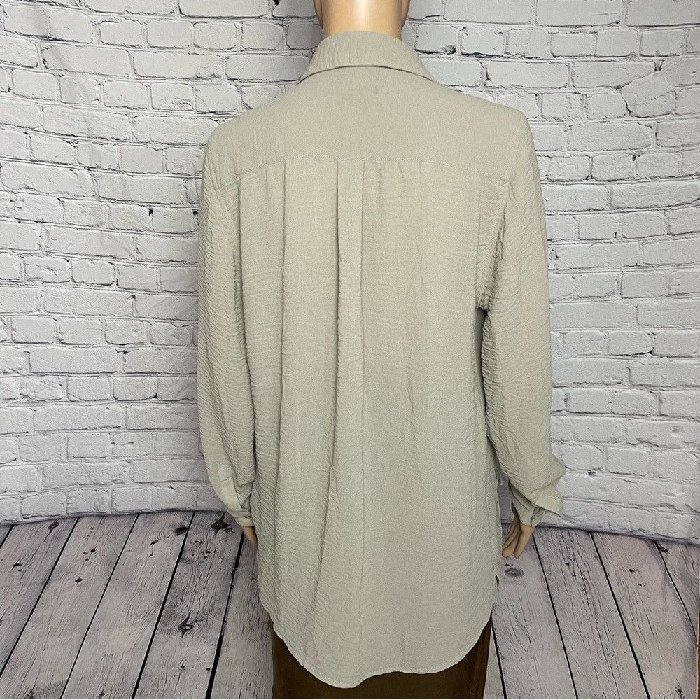 Cheap Monday Cheap Monday Grey Wrinkled Long Sleeve Shirt Size M Size M / US 6-8 / IT 42-44 - 4 Thumbnail