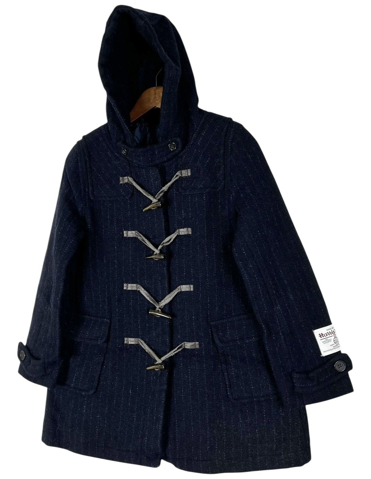 Harris Tweed Vintage Harris Tweed Wool Duffle Coat Size M / US 6-8 / IT 42-44 - 3 Thumbnail