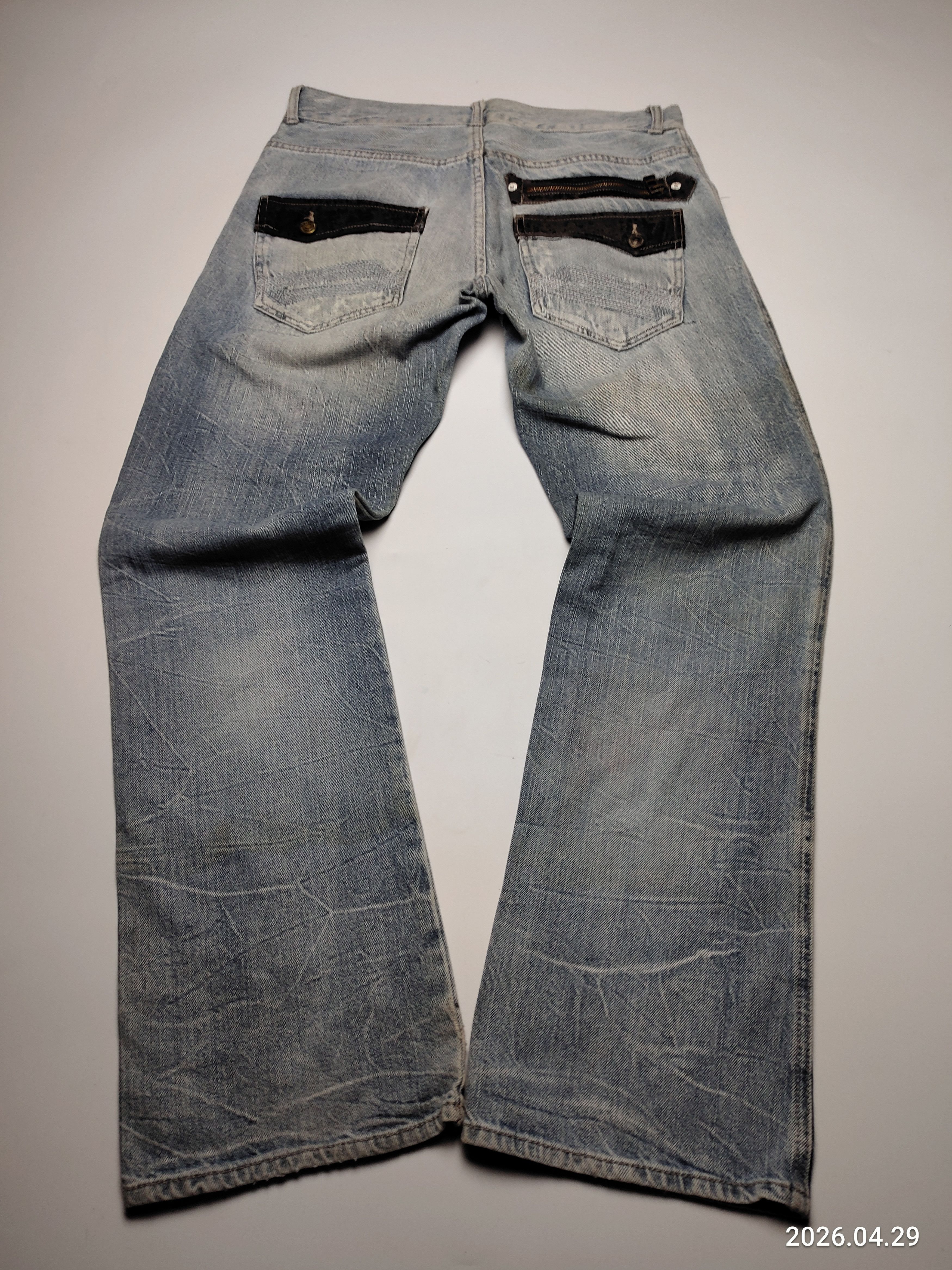 Japanese Brand Vintage Japanese Root Three denim pants Size US 30 / EU 46 - 1 Thumbnail