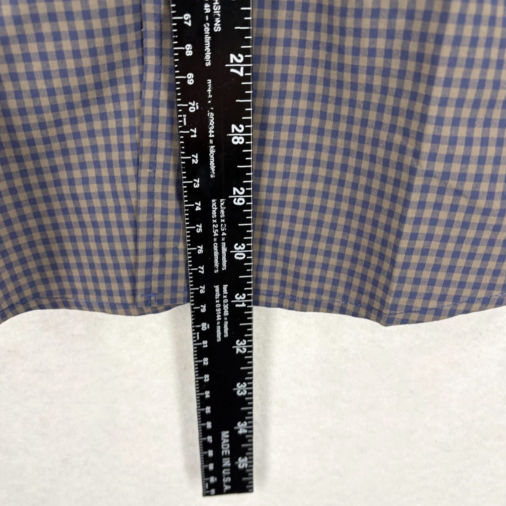 Vintage Rohan Shirt Mens Medium Blue Check UV Protective Long Sleeve Travel Hiking Trail Mens, Button-Up, Check Pattern, UV Protection, Travel, Outdoor, Blue Size US M / EU 48-50 / 2 - 6 Thumbnail