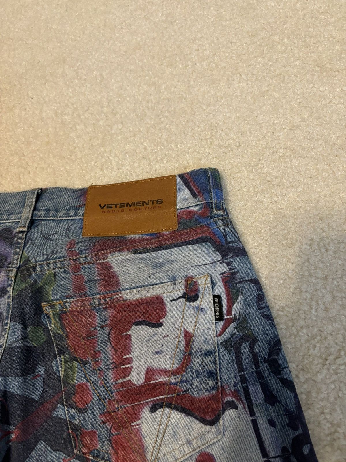 Vetements Vetements AW21 Graffiti Straight Jeans Size US 32 / EU 48 - 10 Thumbnail