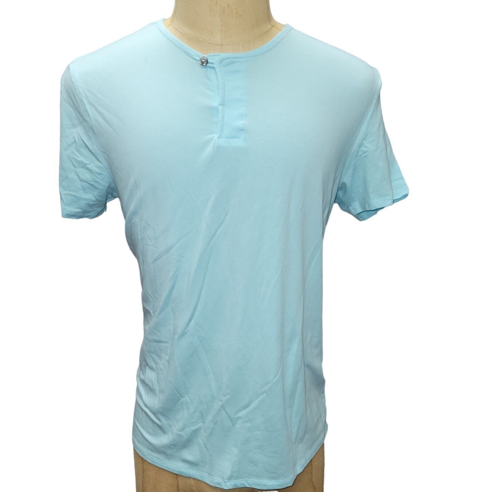 Alfani Men's Alfani Short Sleeve Henley. Size Medium. New With Ta Size US M / EU 48-50 / 2 - 3 Thumbnail