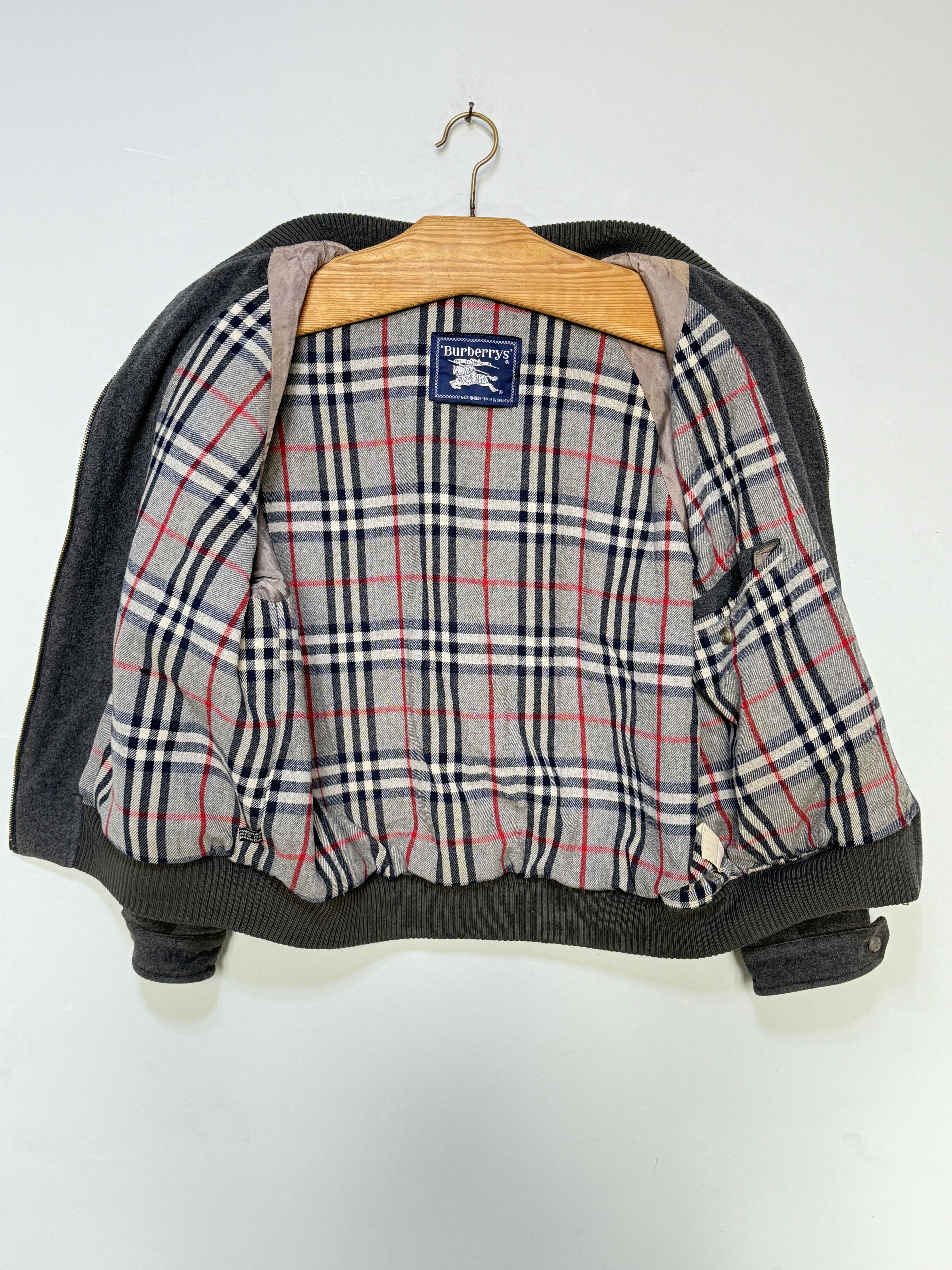 Burberry 🔥 rare 1990´s Burberry vintage wool bomber jacket Size US L / EU 52-54 / 3 - 1 Thumbnail