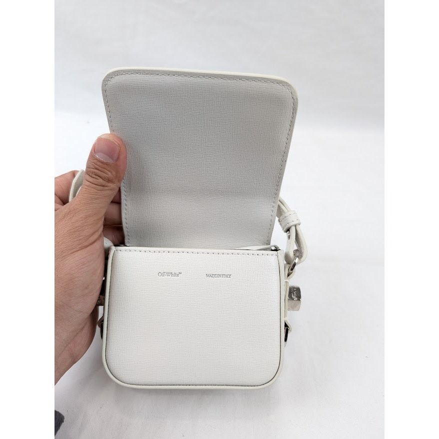 Off-White o1rshd1 Size: OS / Diag Baby Flap Bag in White/Black Size ONE SIZE - 8 Thumbnail