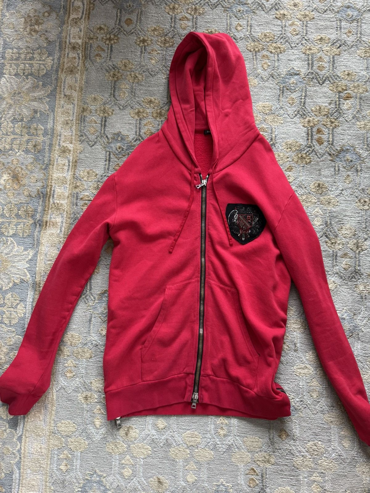 Balmain Balmain Hoody Red XL Size US XL / EU 56 / 4 - 1 Thumbnail