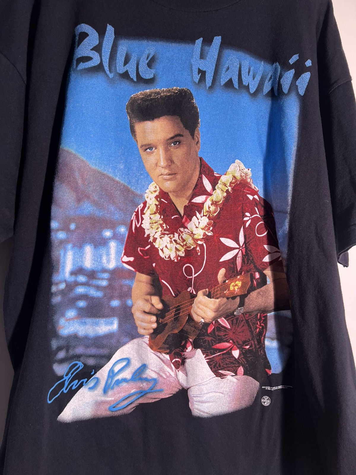 Vintage 90’s VTG Vintage Elvis Presley Blue Hawaii Retro Rock Shirt Size US XL / EU 56 / 4 - 4 Thumbnail