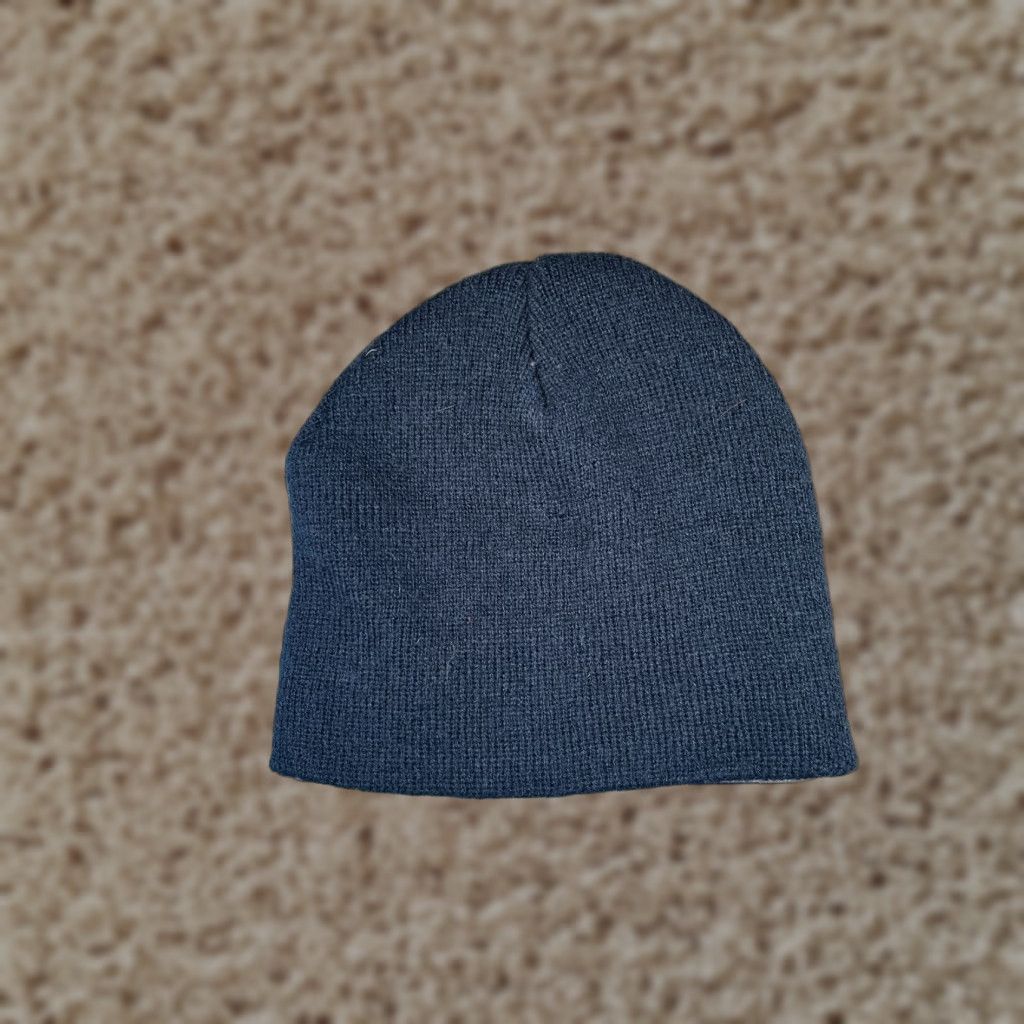 Vintage Beanie Toque Adult One Size Navy Blue Knit 100% Acrylic Winter Snow Ski Unbranded Unisex Adults Beanie Navy Blue Knit 100% Acrylic Winter Ski Size ONE SIZE - 1 Thumbnail