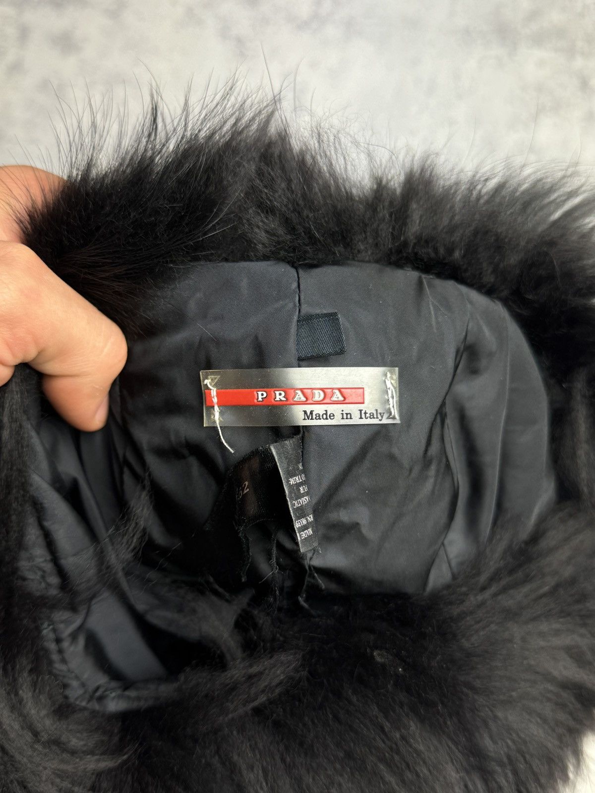 Prada Prada FW03 Asiatic Raccoon Real Fur Trapper Ushanka Hat Cap Size ONE SIZE - 13 Thumbnail