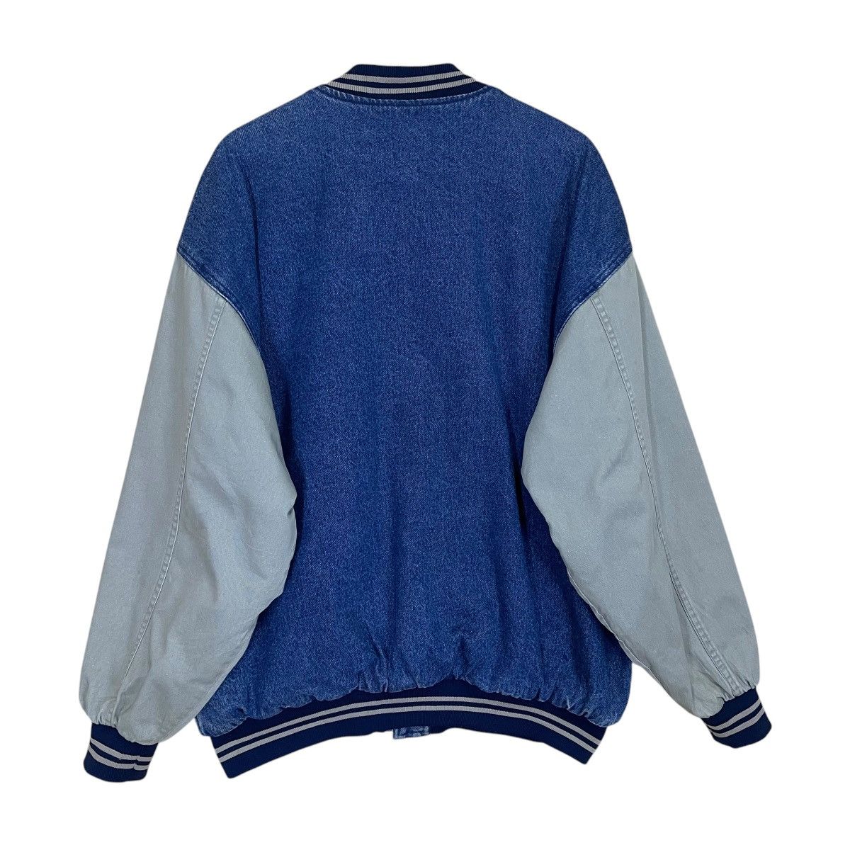 Vintage Vintage 90s North Bay Ltd Denim Varsity Jacket Size US XL / EU 56 / 4 - 10 Thumbnail