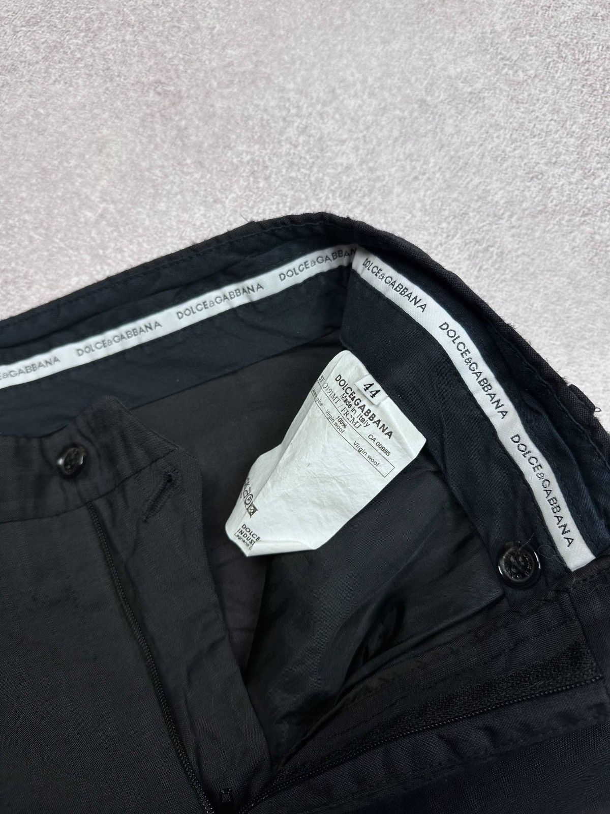 Dolce & Gabbana Vintage Dolce & Gabbana Virgin Wool Mens Suit Pants 32 Size US 32 / EU 48 - 9 Thumbnail