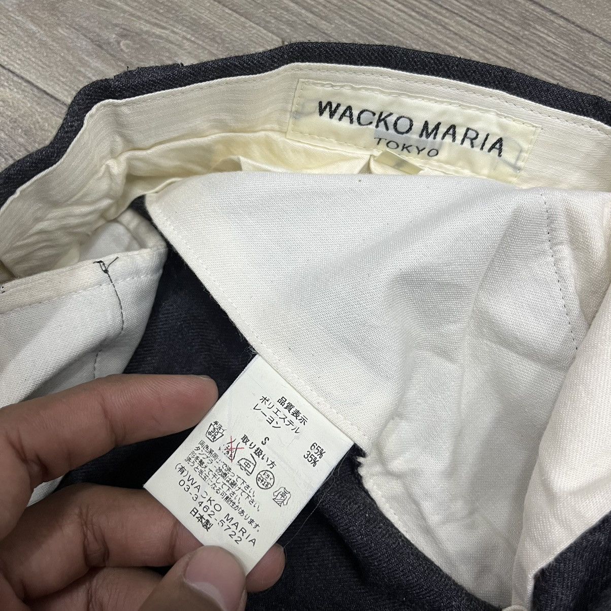 Japanese Brand × Wacko Maria Guilty Parties Wacko Maria Chainstitch Charcoal Pants Size US 30 / EU 46 - 10 Thumbnail