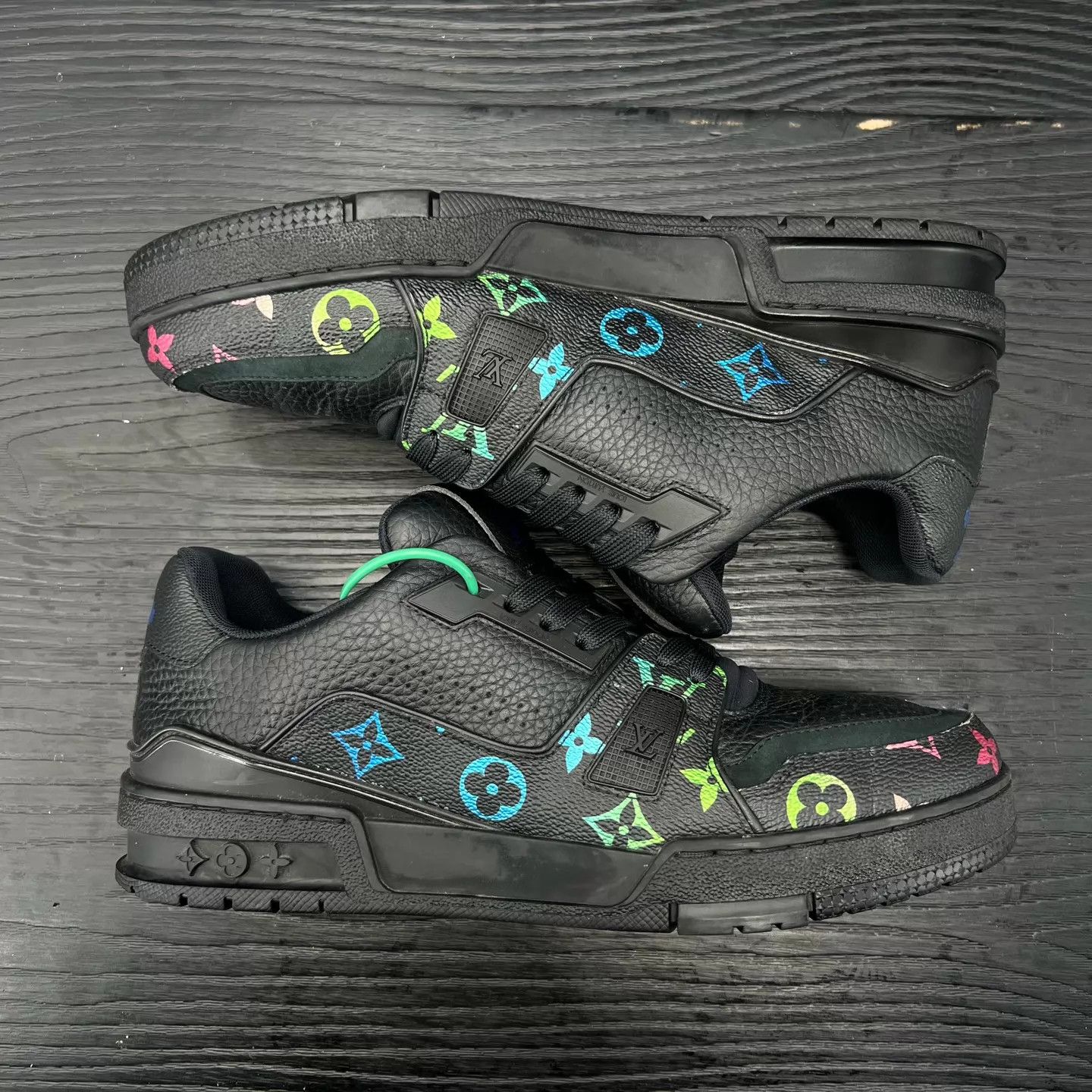 Louis Vuitton LV Trainer Black Color Blocked Size US 8 / EU 41 - 4 Thumbnail