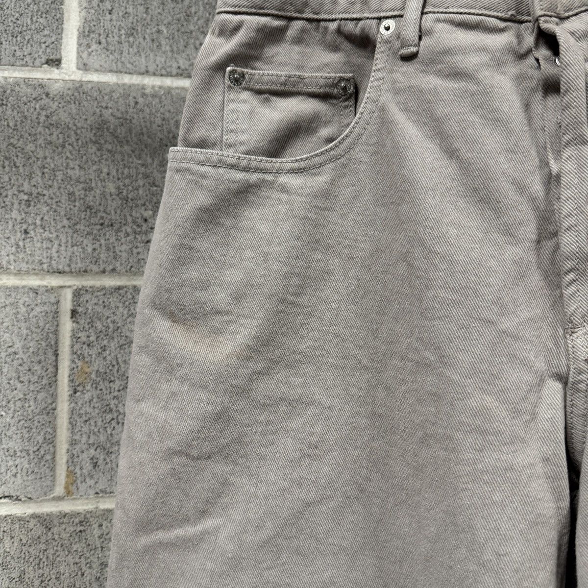 Vintage 90s Guess Baggy Wide Leg Grey Jeans Skater ERD Grunge USA Size US 32 / EU 48 - 7 Thumbnail