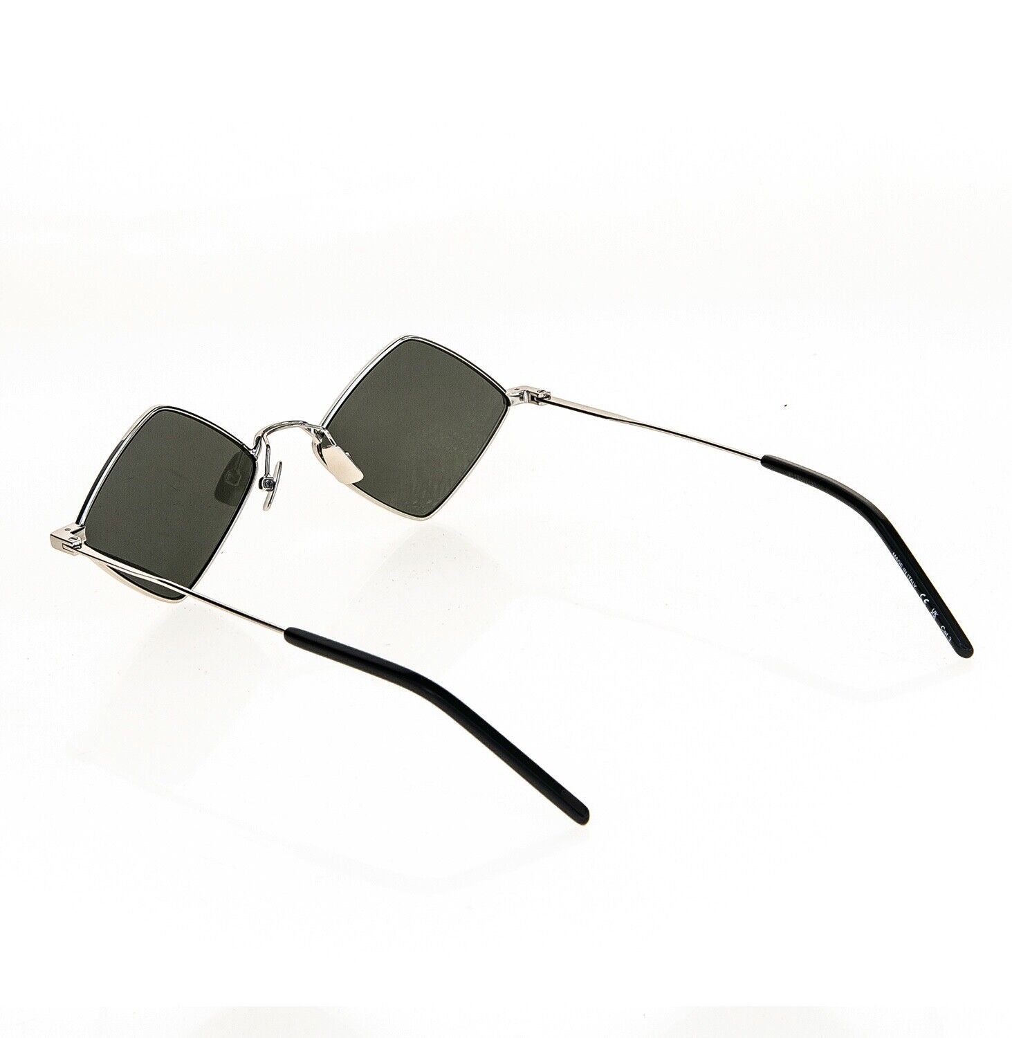 SAINT LAURENT LISA YSL SL302 001 Silver Black Sunglasses 302